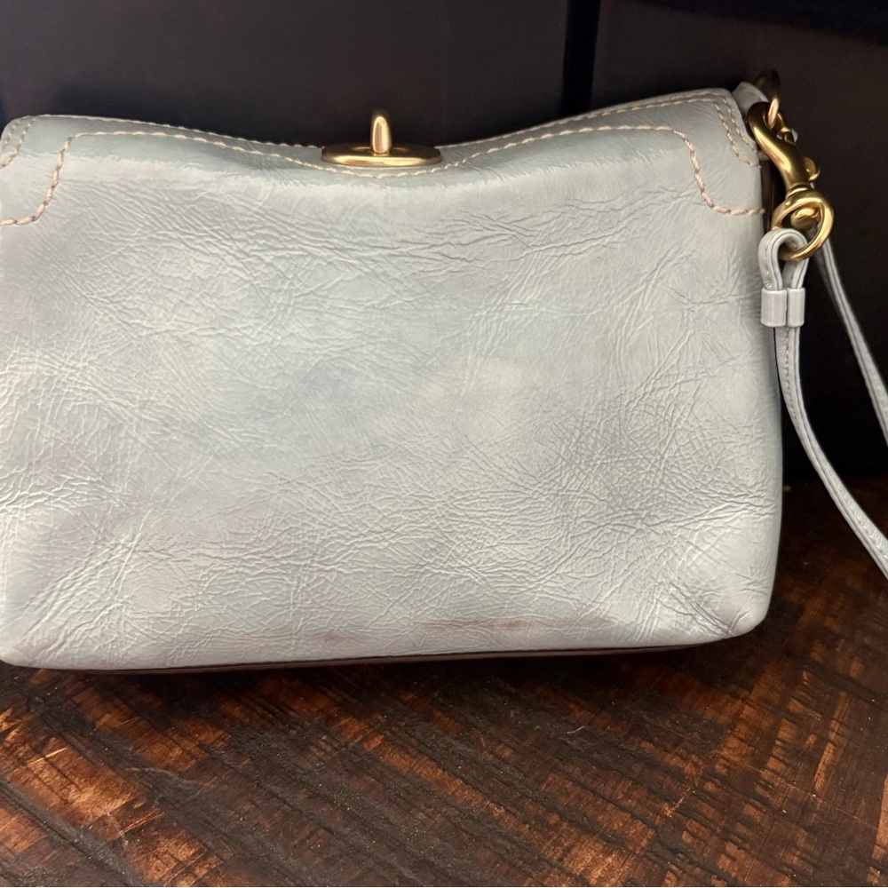 Coach Blue Leather Wristlet - Picture 3 of 15
